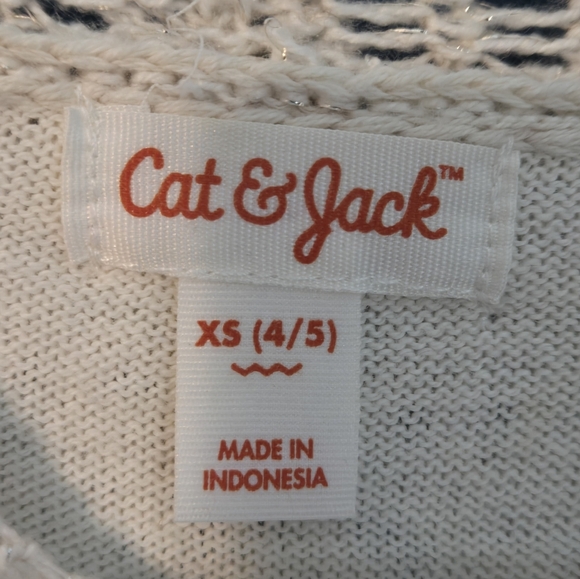 Cat & Jack Girls Sweater Dress Size XS 4/5 - Picture 2 of 4